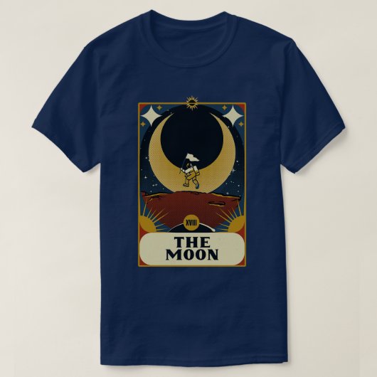 宇宙飛行士タロットムーンバイトベフォンセカ Tシャツ (デザイン正面)