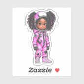 宇宙飛行士チームのメンバー – ピンク シール (シート)