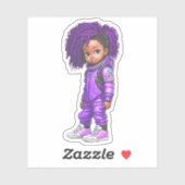 宇宙飛行士チームのメンバー – 紫 シール (シート)