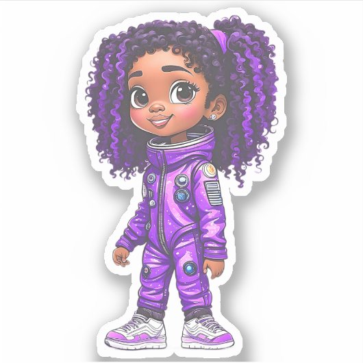 宇宙飛行士チームのメンバー – 紫 シール (正面)