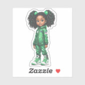 宇宙飛行士チームのメンバー – 緑 シール (シート)