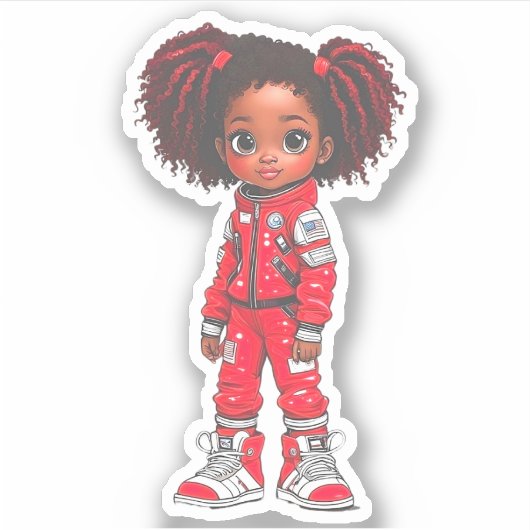 宇宙飛行士チームのメンバー – 赤 シール (正面)