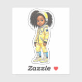 宇宙飛行士チームのメンバー – 黄色 シール (シート)