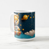 宇宙飛行士テディカット コーヒーマグカップ (正面左)