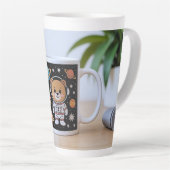 宇宙飛行士テディラテ カフェラテマグ (右アングル)
