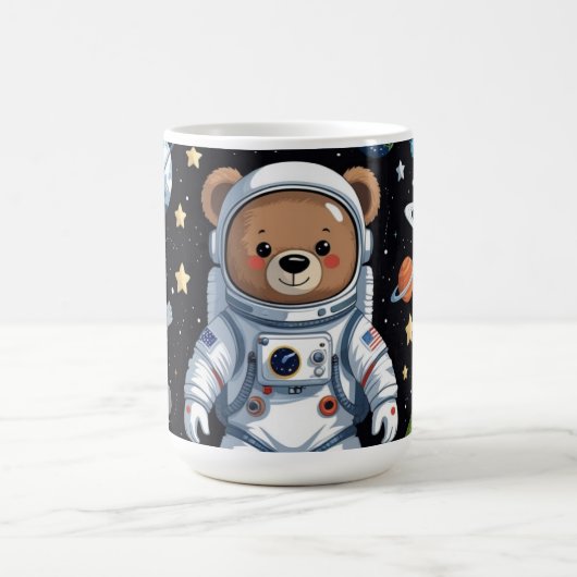 宇宙飛行士テディ宇宙へ コーヒーマグカップ (中央)