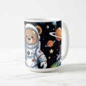 宇宙飛行士テディ宇宙へ コーヒーマグカップ (正面右)
