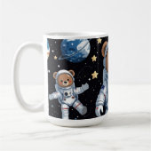 宇宙飛行士テディ宇宙へ コーヒーマグカップ (左)