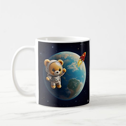 宇宙飛行士テディ コーヒーマグカップ (左)