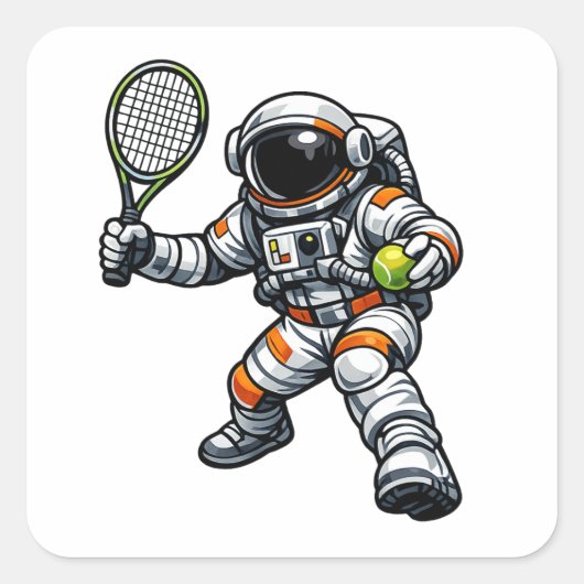 宇宙飛行士テニス スクエアシール (正面)