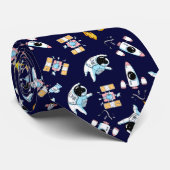 宇宙飛行士テーマ宇宙 ネクタイ (ロール)