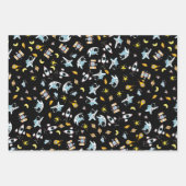 宇宙飛行士テーマ宇宙 ラッピングペーパーシート (正面2)