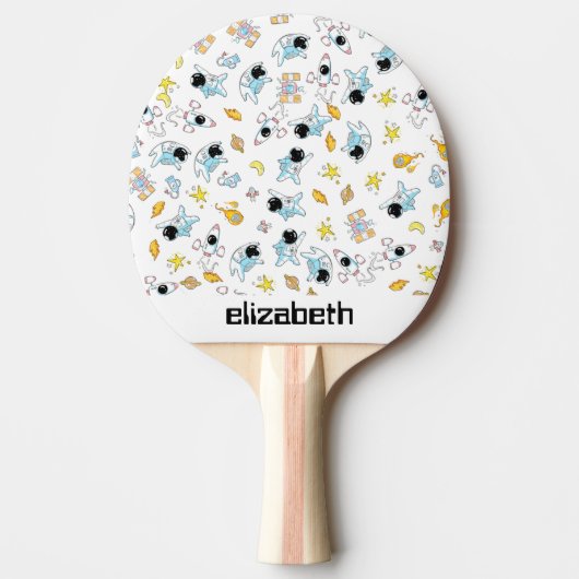 宇宙飛行士テーマ宇宙 卓球ラケット (正面)