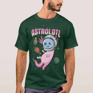 宇宙飛行士デザインのためのAolotl Tシャツ