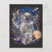 宇宙飛行士デザイン インビテーションポストカード (正面)