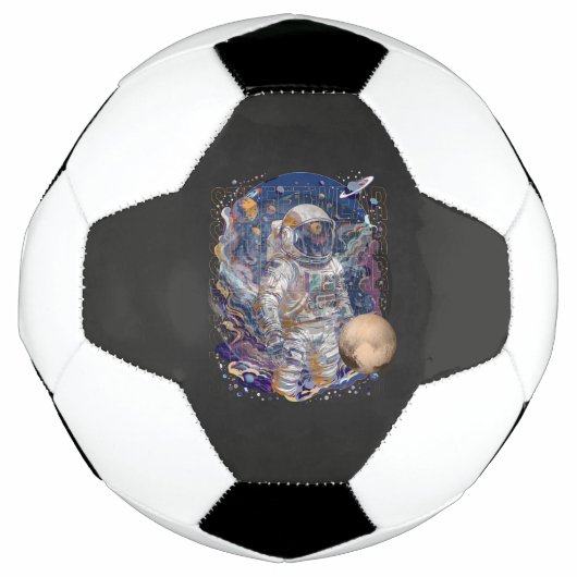 宇宙飛行士デザイン サッカーボール (正面)