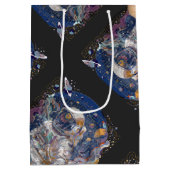 宇宙飛行士デザイン ミディアムペーパーバッグ (裏面)