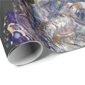 宇宙飛行士デザイン ラッピングペーパー (ロールコーナー)