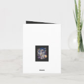 宇宙飛行士デザイン 招待状 (裏面)