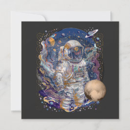 宇宙飛行士デザイン 招待状