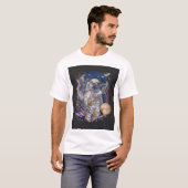 宇宙飛行士デザイン。 Tシャツ (正面フル)