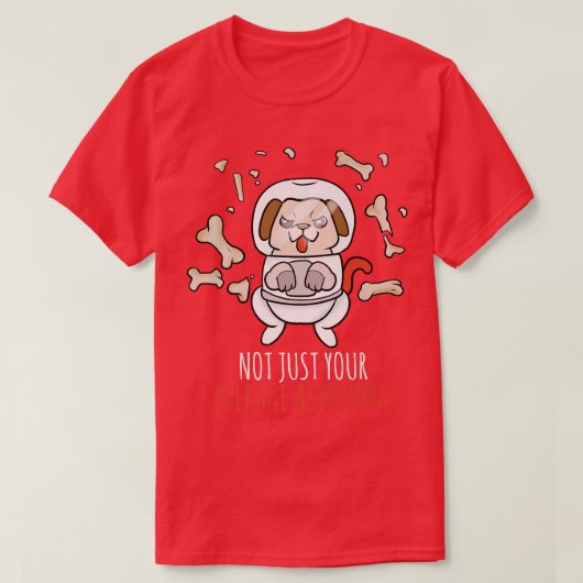宇宙飛行士ドッグプレミアムTシャツ Tシャツ (デザイン正面)