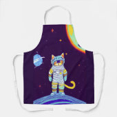 宇宙飛行士ネコ宇宙キッチンエプロン エプロン (正面)