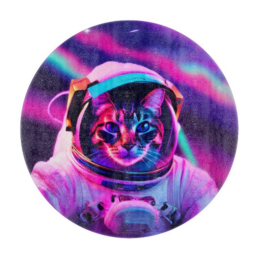 宇宙飛行士ネコ カッティングボード (正面)