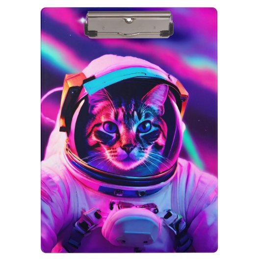 宇宙飛行士ネコ クリップボード (正面)
