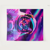 宇宙飛行士ネコ タペストリー (正面(横))