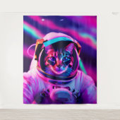 宇宙飛行士ネコ タペストリー (正面)