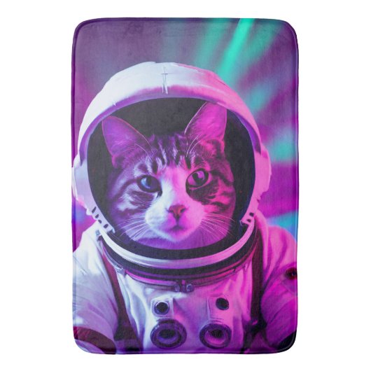 宇宙飛行士ネコ バスマット (正面縦)