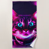 宇宙飛行士ネコ ビーチタオル (正面)