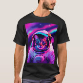 宇宙飛行士ネコ Tシャツ (正面)