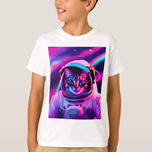 宇宙飛行士ネコ Tシャツ