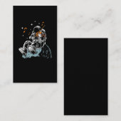 宇宙飛行士バイオリン奏者弦楽器ミュージシャン 名刺 (正面/裏面)