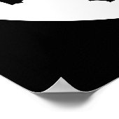 宇宙飛行士バソニストのジャズ音楽ギフトバスーン ポスター (角)