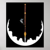 宇宙飛行士バソニストのジャズ音楽ギフトバスーン ポスター (正面)