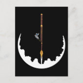 宇宙飛行士バソニストのジャズ音楽ギフトバスーン ポストカード (正面)