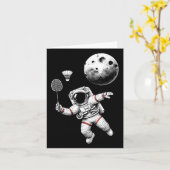 宇宙飛行士バドミントン選手シャトルスポーツ _9 カード (黄色い花)