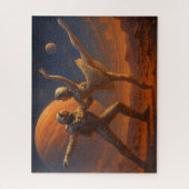 宇宙飛行士バレエ団オンエイリアン惑星 ジグソーパズル (縦)