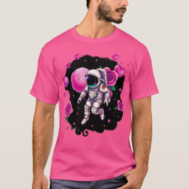 宇宙飛行士バレンタインローズ Tシャツ