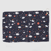 宇宙飛行士パターン ゴルフタオル (横)