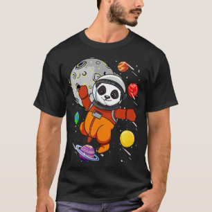 宇宙飛行士パンダ宇宙惑星パンダBear Cos Tシャツ