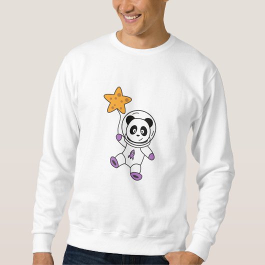 宇宙飛行士パンドラ(PANDAS)惑星アース宇宙星 スウェットシャツ (正面)