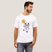 宇宙飛行士パンドラ(PANDAS)惑星アース宇宙星 Tシャツ (正面フル)