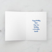 宇宙飛行士パーソナライズされたをテーマにした誕生日 カード (内部)