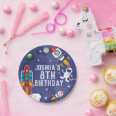 宇宙飛行士パーソナライズされた宇宙誕生会 ペーパープレート (パーティー)