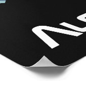 宇宙飛行士パーソナライズされた猫 ポスター (角)