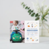 宇宙飛行士パーティー2nd誕生日 ポストカード (スタンド正面)